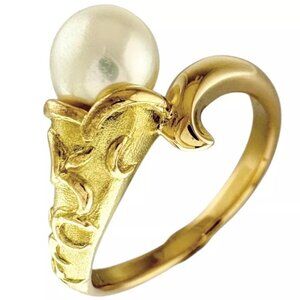 TASAKI Ring US 6 1/8 EU52 K18 yellow gold Pearl